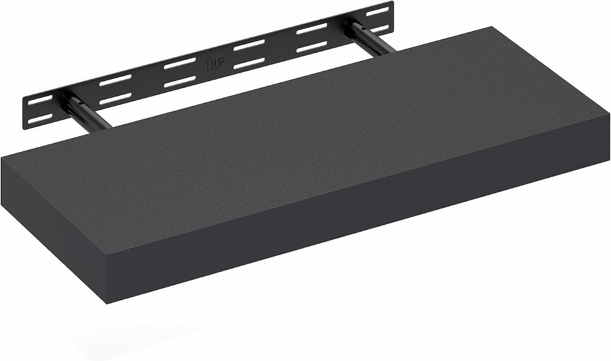 Furinno Tanna Floating Shelves for Wall, Bathroom Wall Shelf, Americano
