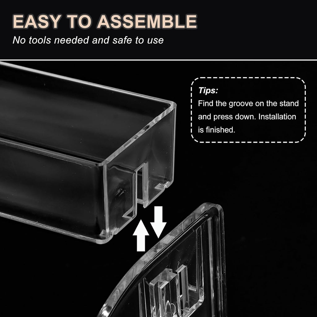 SUTOKAKA 3-Tier Acrylic Nail Polish Organizer Stand for Perfume & Cosmetic