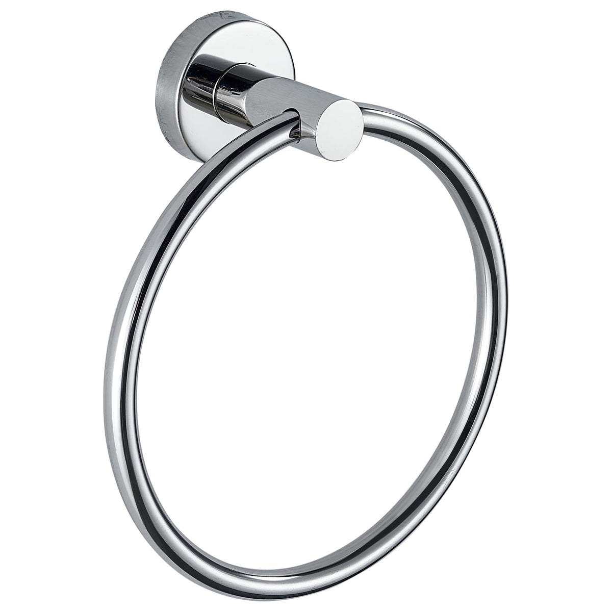 Towel Ring, Bathroom Hardware Accessories, Wall-Mounted Towel Ring, Simple Round Stainless Steel Towel Rack, for Bathroom and Kitchen (Gold)