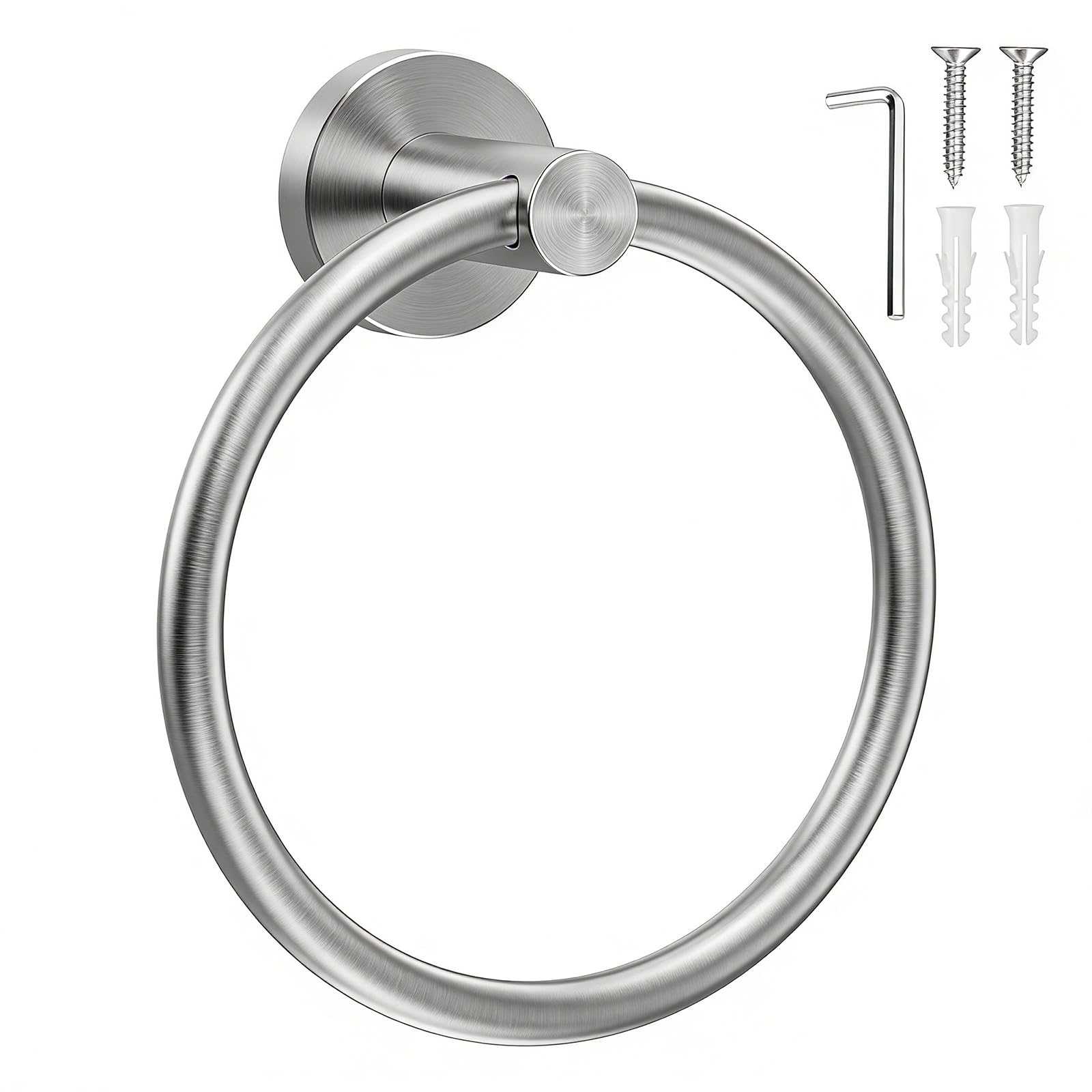 SetSail Towel Holder for Bathroom Wall Matte Black Towel Ring