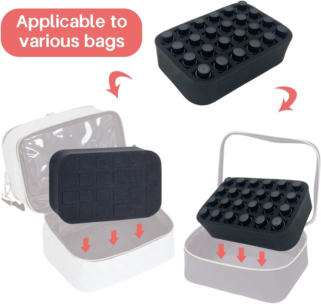 Essential oils Organizer Holder Foam Pad with Slots, can DIY
