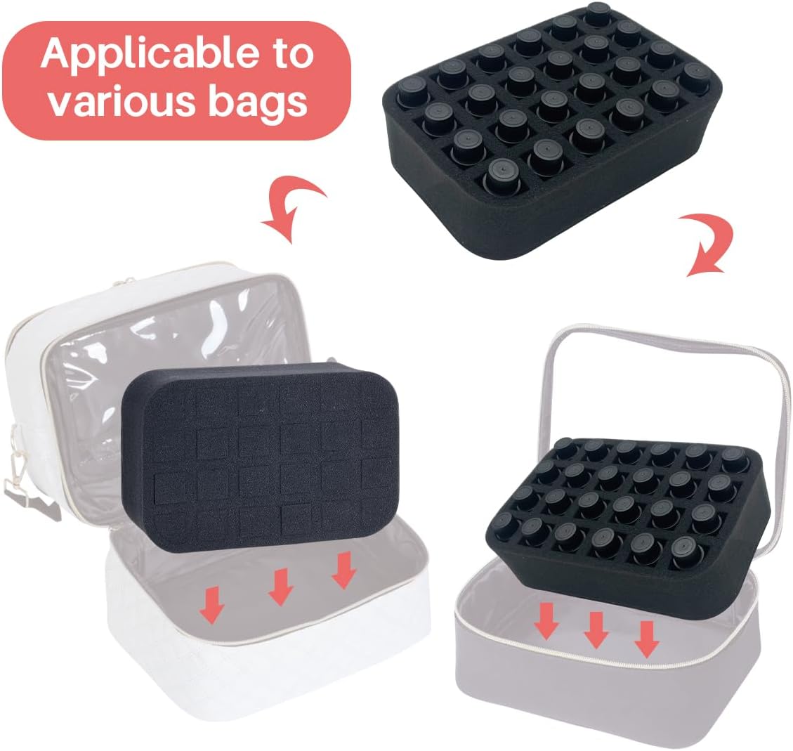 Essential oils Organizer Holder Foam Pad with Slots, can DIY
