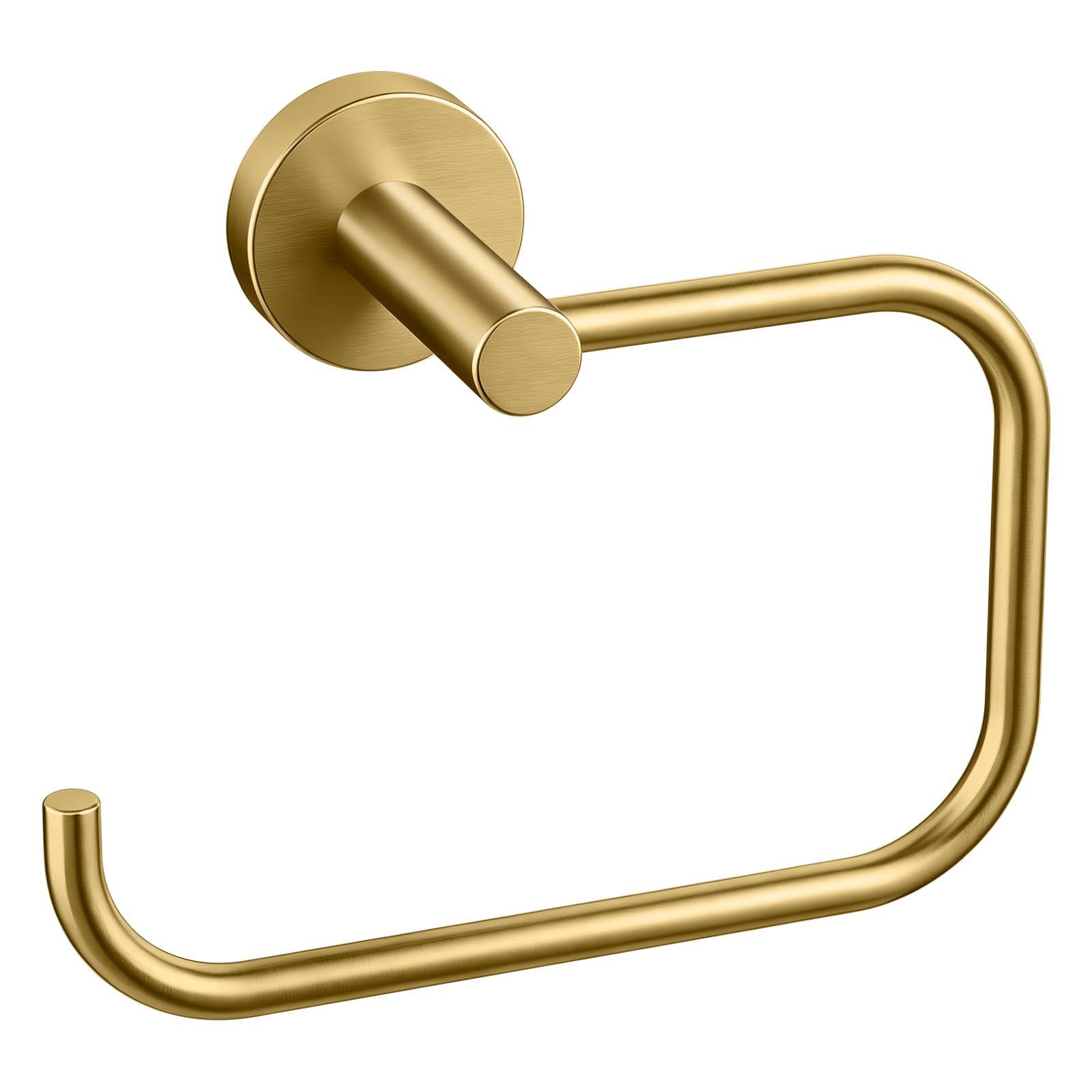 STWWO Hand Towel Holder, 180° Swievl C Shape SquareTowel Ring, Matte Black