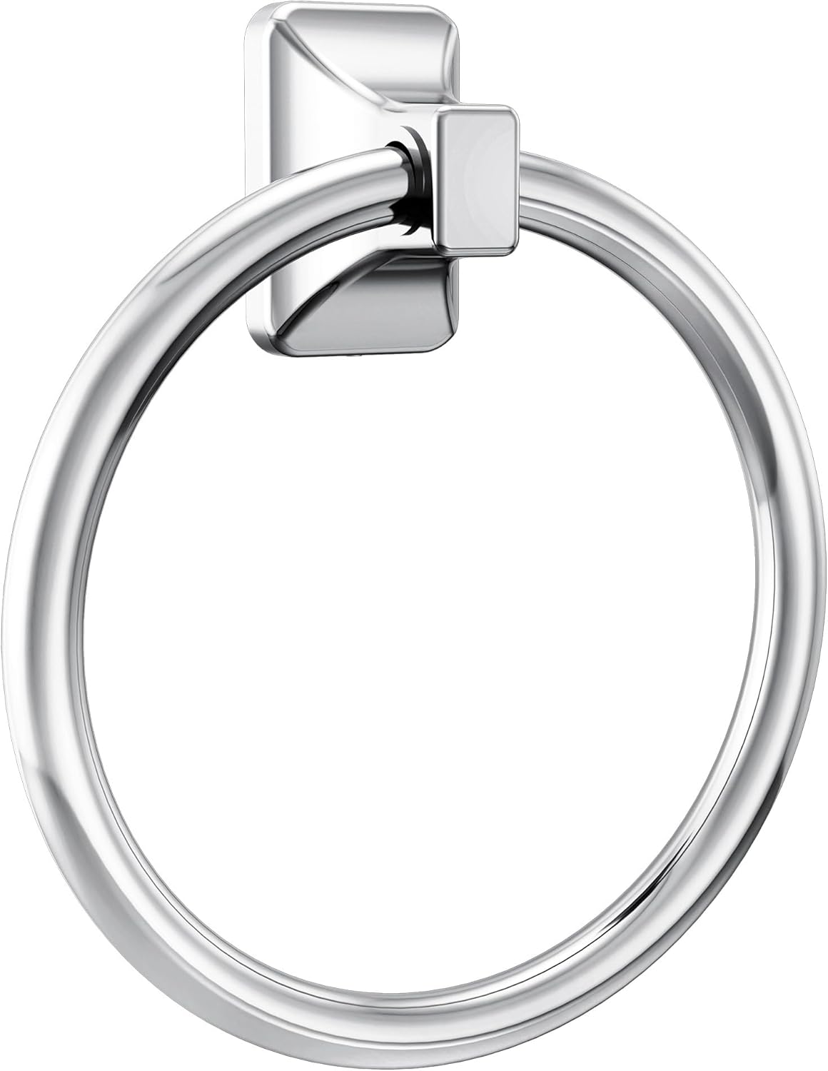Moen Donnor Collection Chrome 6.25-Inch Diameter Wall Mount Contemporary Bathroom Hand-Towel Ring, P5860