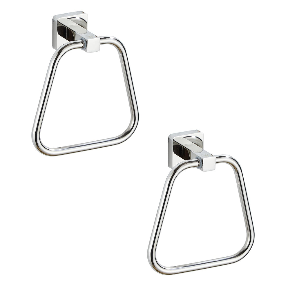 Matte Black Towel Ring for Bathroom, Kitchen Bath Towel Holder Hangers Wall Mount Heavy Duty Stainless Steel