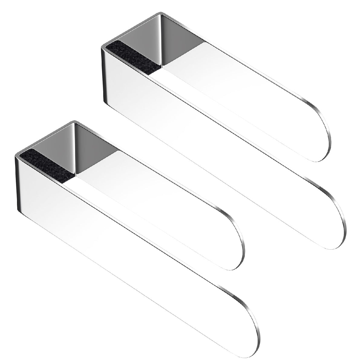 HUFEEOH Hand Towel Holder, Stainless Steel Bathroom Towel Holder Towel Bar, Matte Black Dish Towel Hanger Wall Mount Kitchen Towel Rack Heavy Duty Hand Towel Racks for Bathroom
