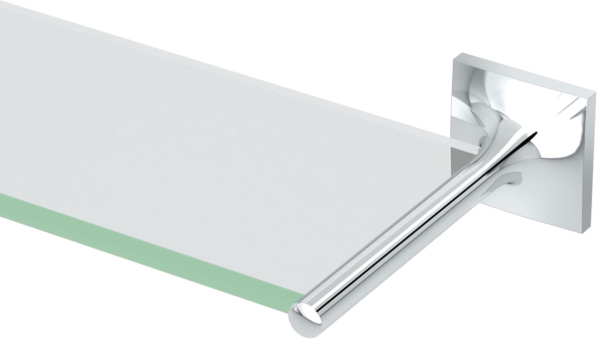 Gatco 5586MX Waterline Glass Shelf, Matte Black