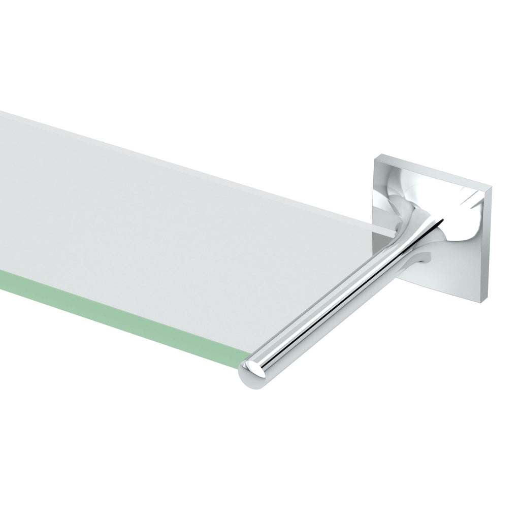 Gatco 5586MX Waterline Glass Shelf, Matte Black