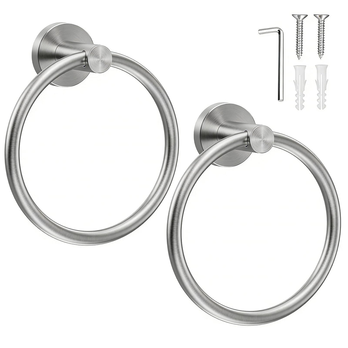 SetSail Towel Holder for Bathroom Wall Matte Black Towel Ring