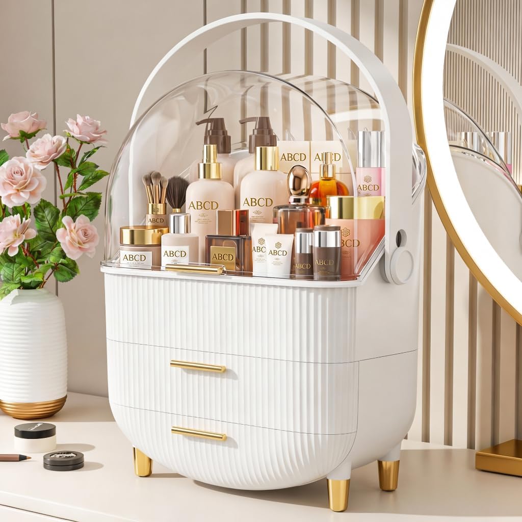 NestOrganix Makeup Organizer Skincare Organizers With Drawers