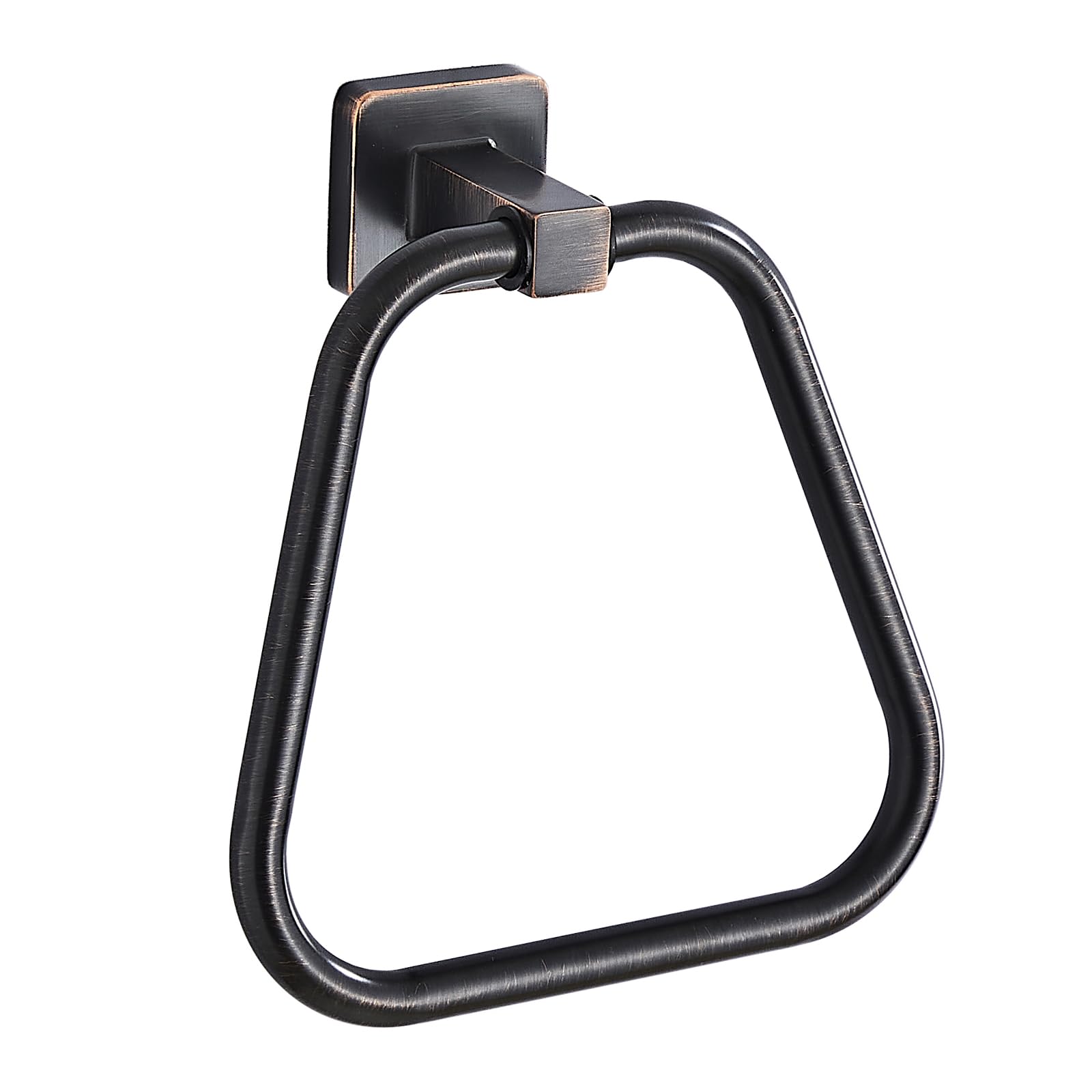Matte Black Towel Ring for Bathroom, Kitchen Bath Towel Holder Hangers Wall Mount Heavy Duty Stainless Steel