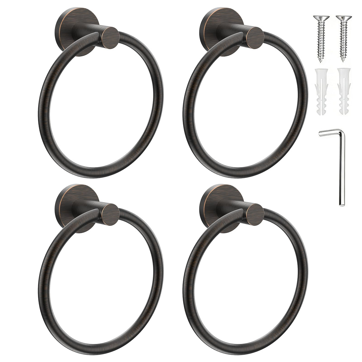 SetSail Towel Holder for Bathroom Wall Oil Rubbed Bronze Towel Ring