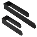HUFEEOH Hand Towel Holder, Stainless Steel Bathroom Towel Holder Towel Bar, Matte Black Dish Towel Hanger Wall Mount Kitchen Towel Rack Heavy Duty Hand Towel Racks for Bathroom