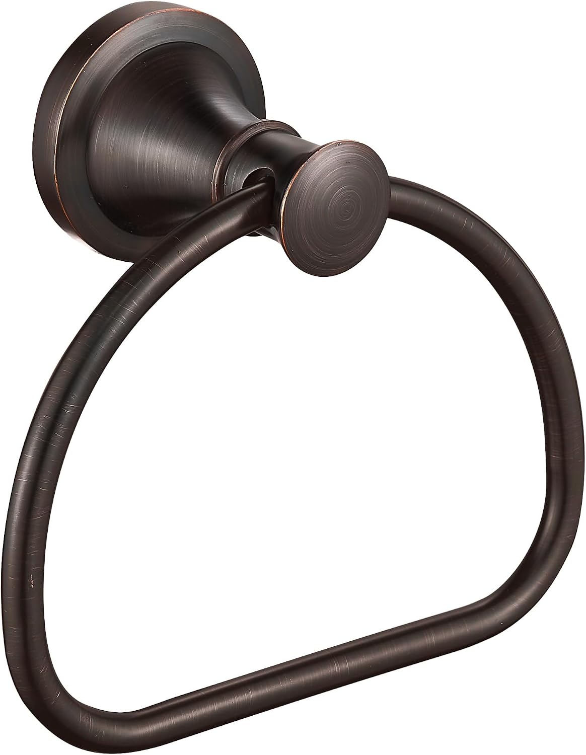 WOLIBEER Bronze Towel Ring,Bathroom Hand Towel Holder,Oil Rubbed Towel Hanger Wall Mount Farmhouse Towel Rack Rustic Bath Accessories Half Round