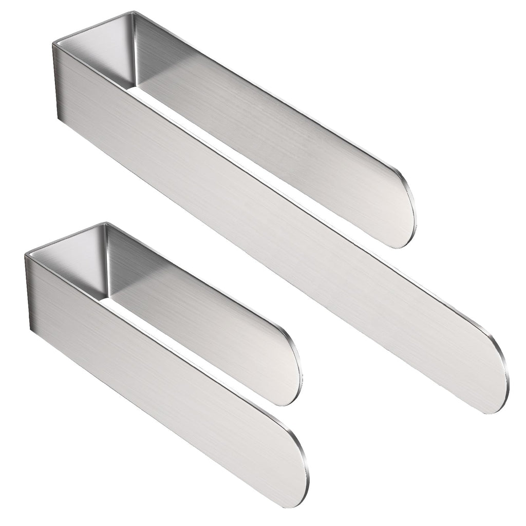 HUFEEOH Hand Towel Holder, Stainless Steel Bathroom Towel Holder Towel Bar, Matte Black Dish Towel Hanger Wall Mount Kitchen Towel Rack Heavy Duty Hand Towel Racks for Bathroom