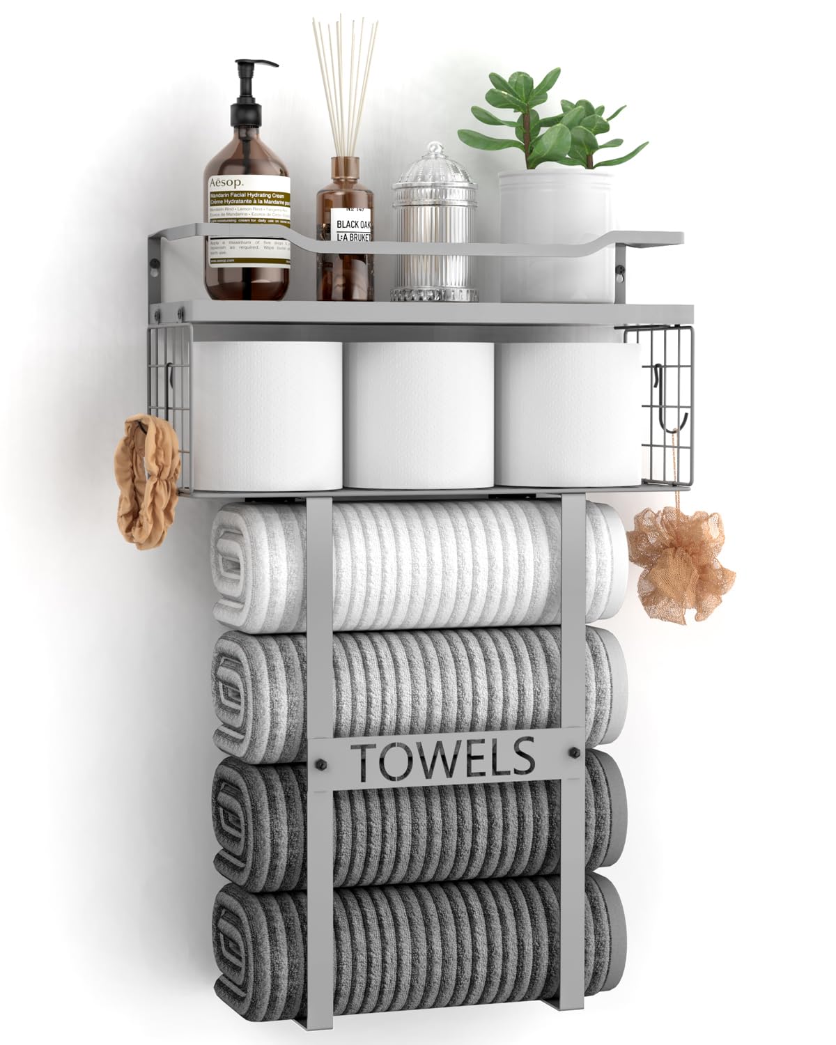 Aetyord Towel Racks for Bathroom Wall Mounted Towel Storage Organize