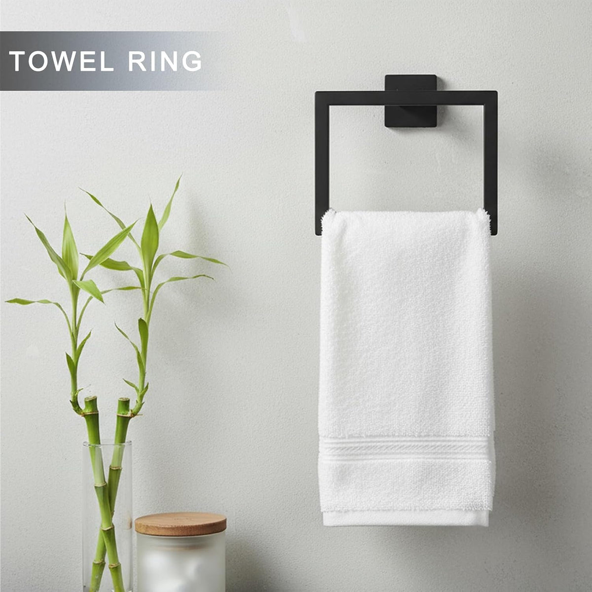 10-Pieces 24 Inch Stainless Steel Matte Black Bathroom Hardware Set