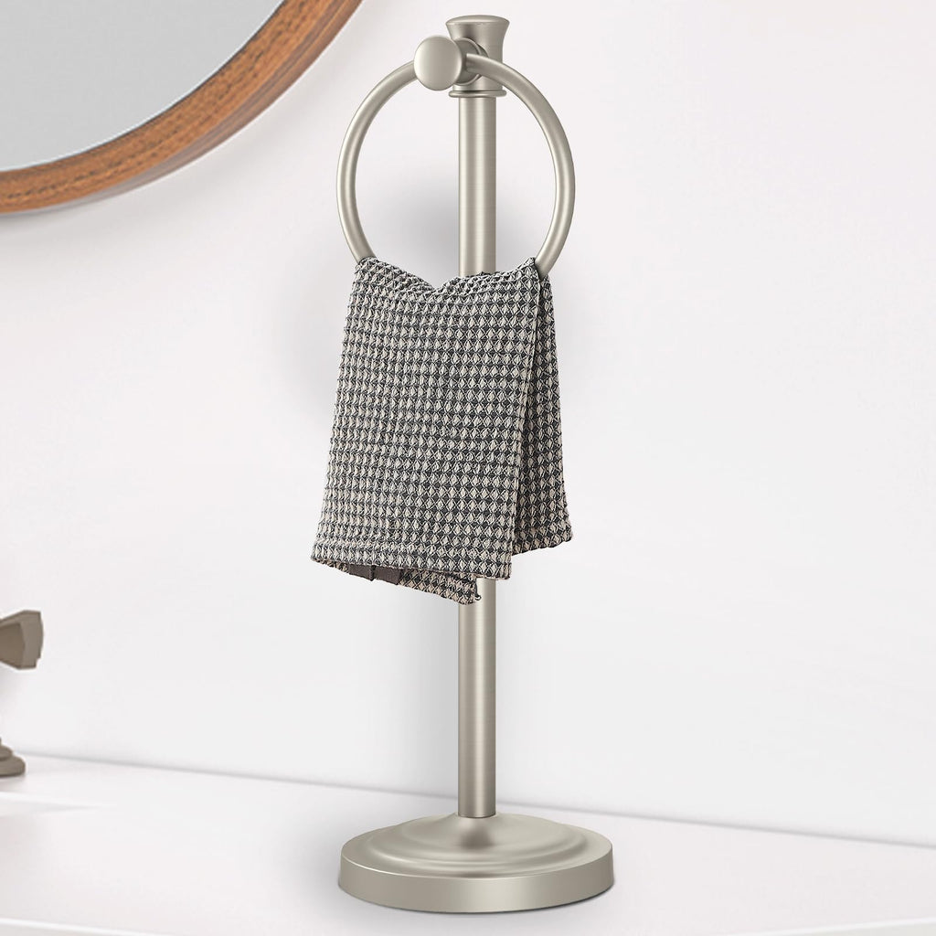 Hoimpro Hand Towel Holder Stand Free Standing Towel Bar Oil Rubbed Bronze