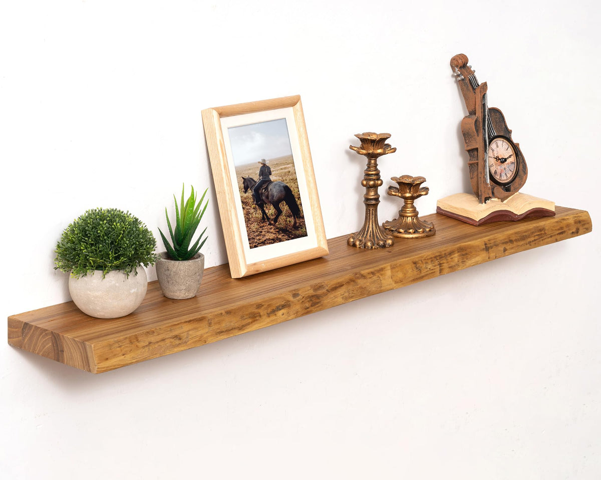 Marsmiles 48in Solid Wood Floating Shelves for Wall, 1Pack|Walnut