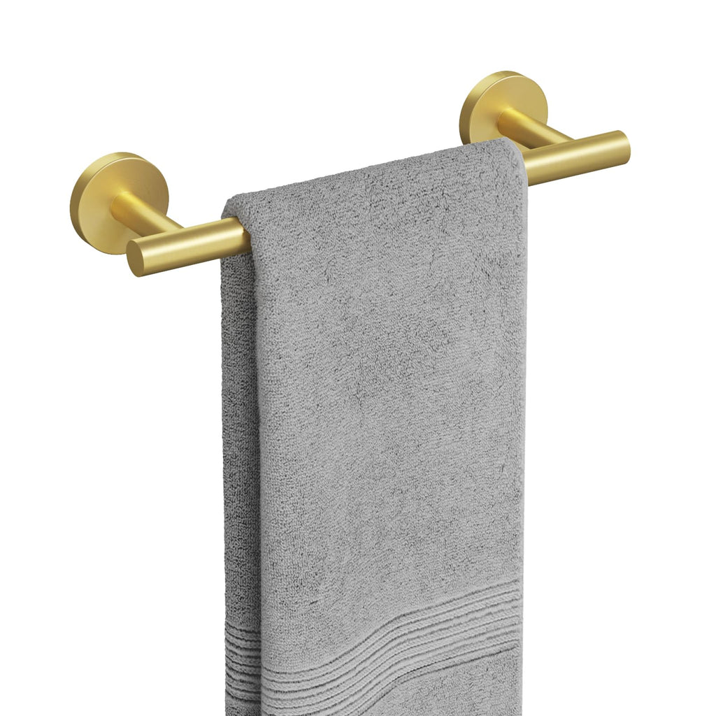 USHOWER Brushed Nickel Towel Bar, 24-Inch Towel Racks for Bathroom