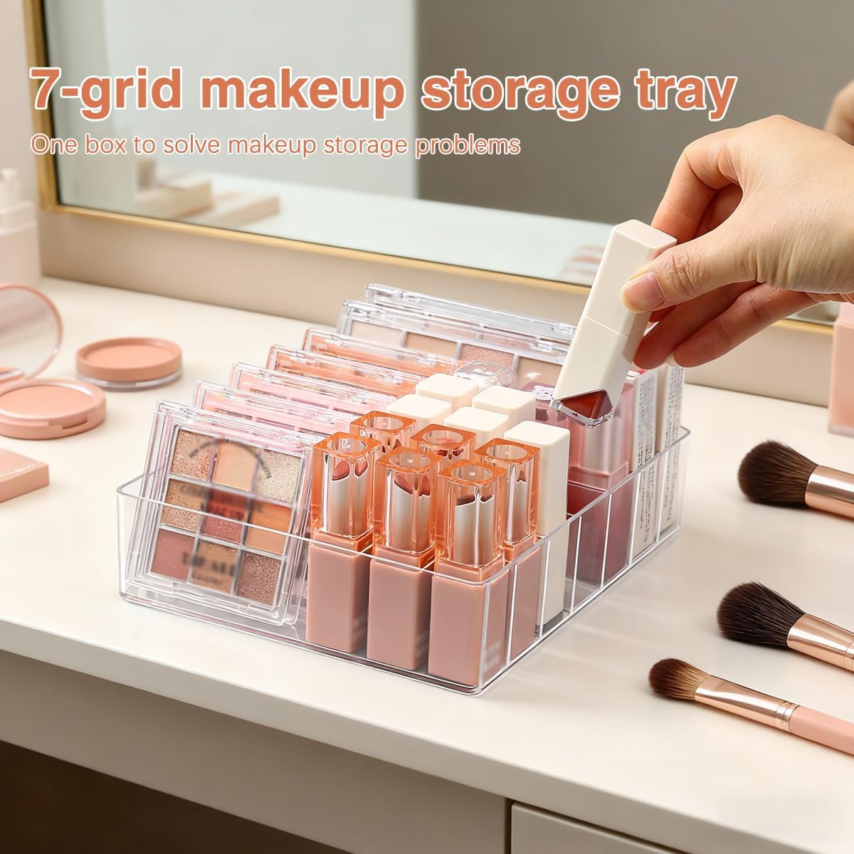 Makeup Organizer for Eyeshadow Palette and Lipstick Organizer