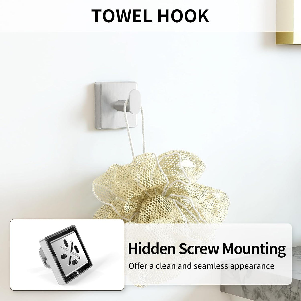 KLJKPA Brushed Nickel Bathroom Hardware Set, 24 inch Bathroom Towel Holder