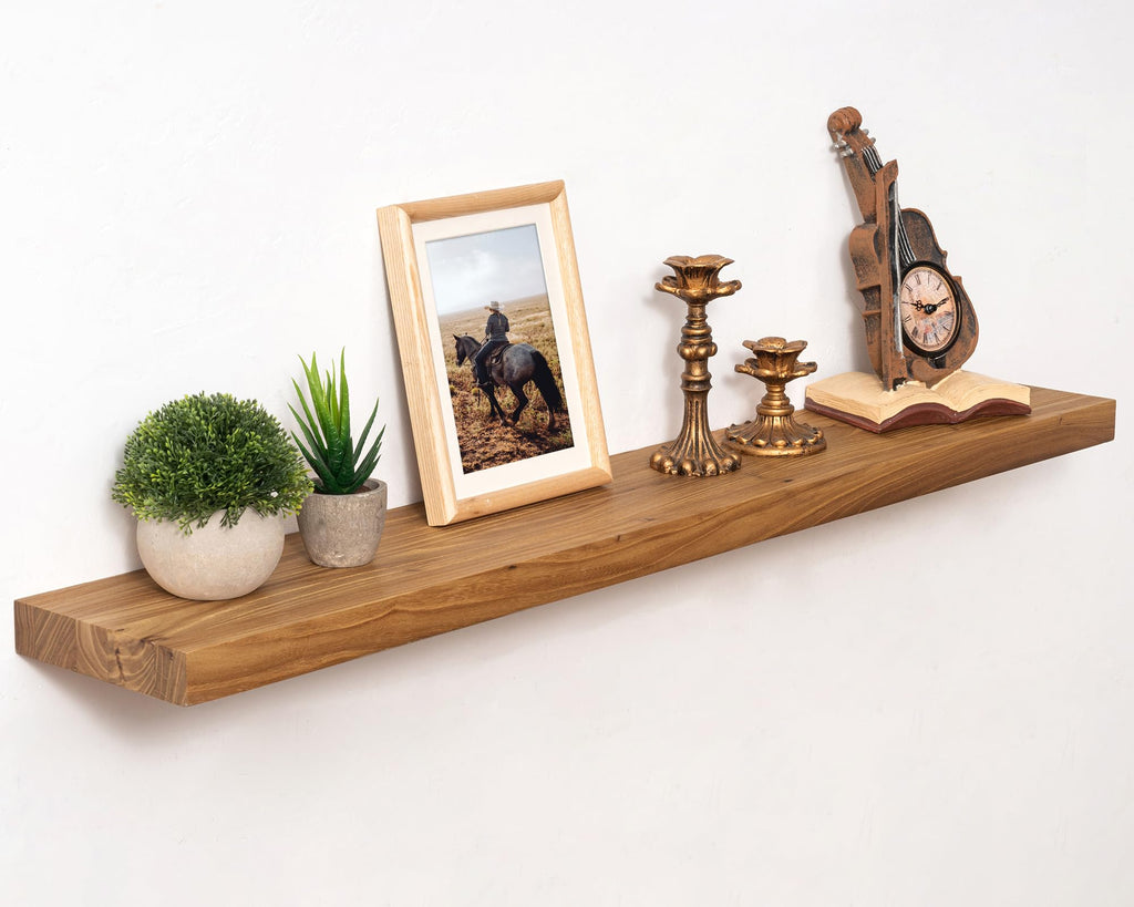 Marsmiles 48in Solid Wood Floating Shelves for Wall, 1Pack|Walnut