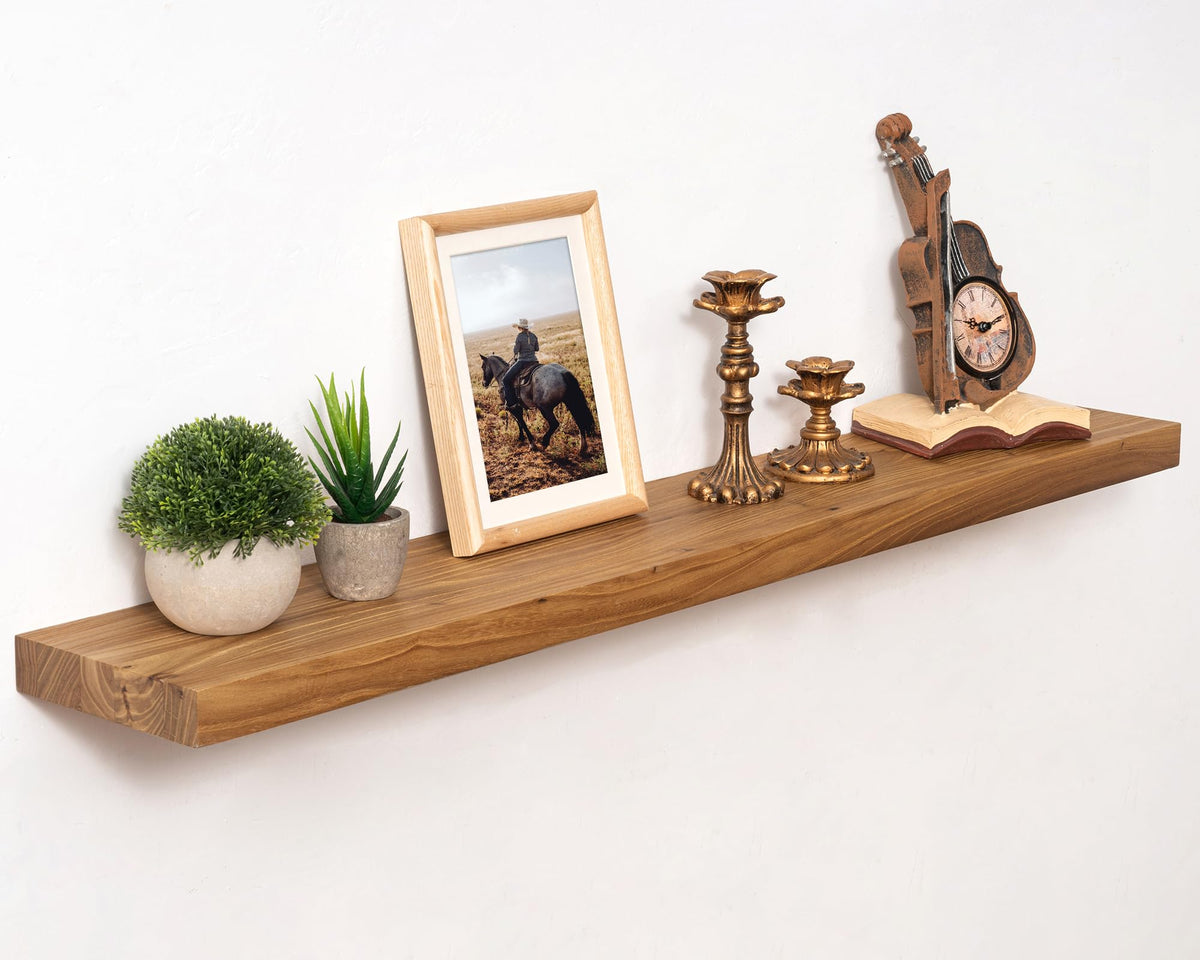 Marsmiles 48in Solid Wood Floating Shelves for Wall, 1Pack|Walnut