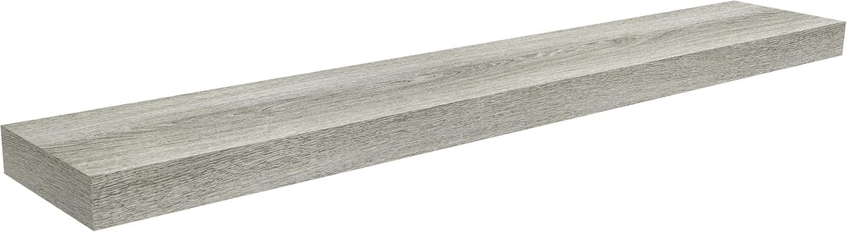 Ballucci Floating Shelf, 36" Hanging Shelf with Invisible Brackets, Wooden Floating Shelves for Walls, Book Shelf, Wall Shelves for Home Office, Bathroom, Living Room, 6 inch Deep, Gray
