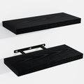 Venusmiles Bathroom Floating Shelves for Wall, 15" Wall Mounted Shelves with Invisible Brackets, 4 Small Wood Floating Wall Shelf Shelves for Living Room, Bedroom, Kitchen, Bathroom (Oak)