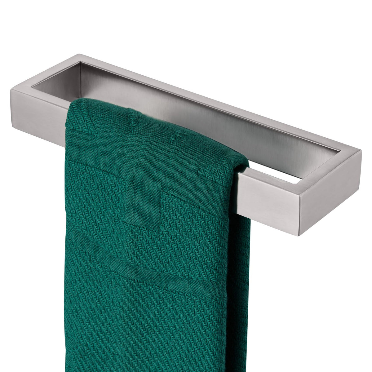KOKOSIRI Towel Ring Matte Black Hand Towel Bar Holder 9-Inch Kitchen Rack Stainless Steel for Bathroom Hardware Wall Mounted, 1 Pack B4008BK-L9