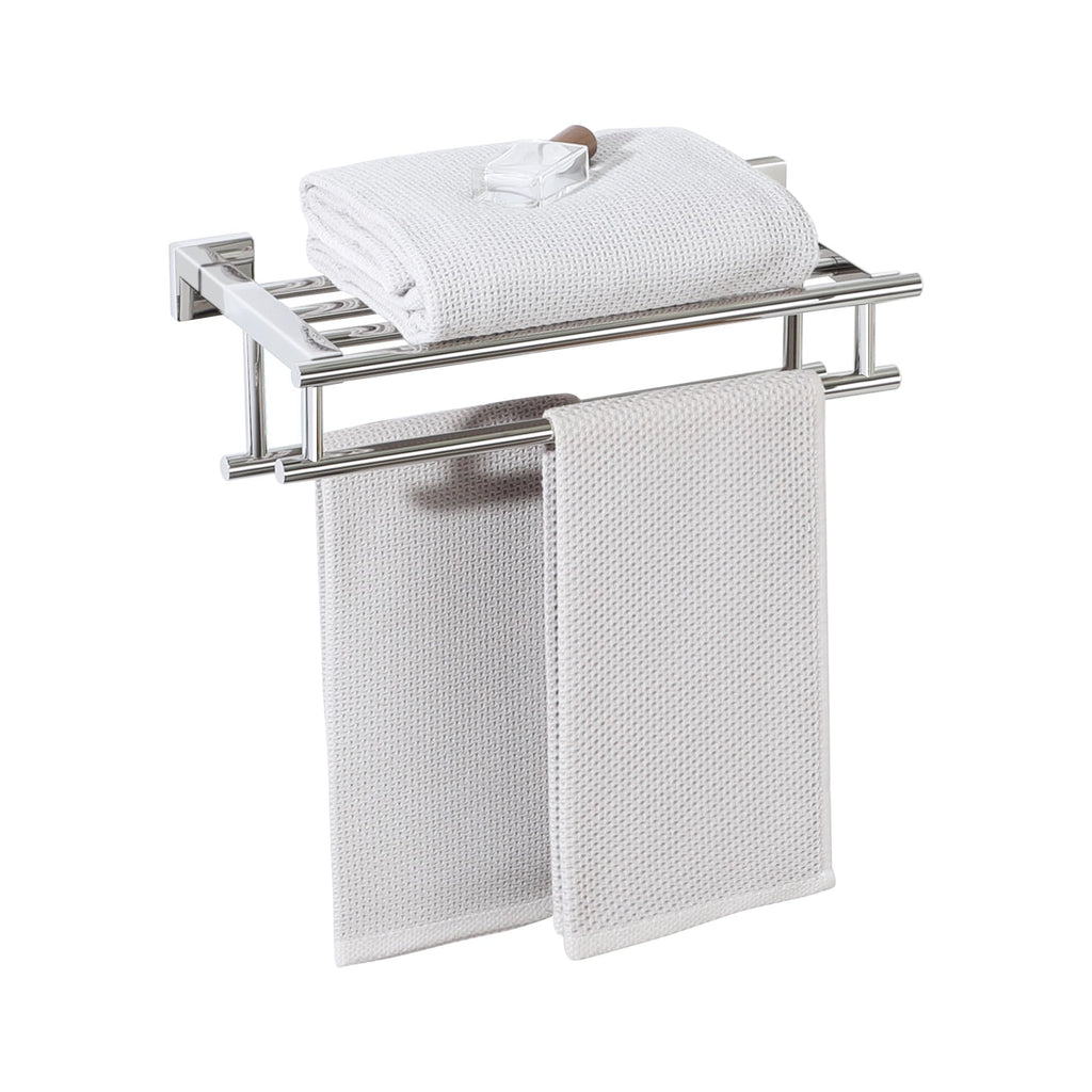 Alise Double Towel Rack for Bathroom Wall Mounted 24 Inch,Matte Black