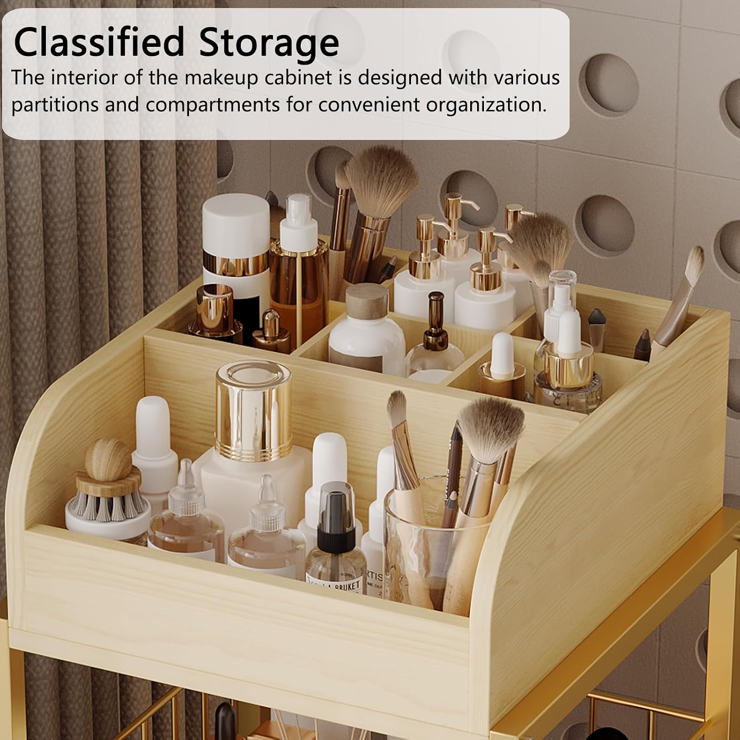 Makeup Organizer Cart with Drawers Make Up Organizers for Vanity