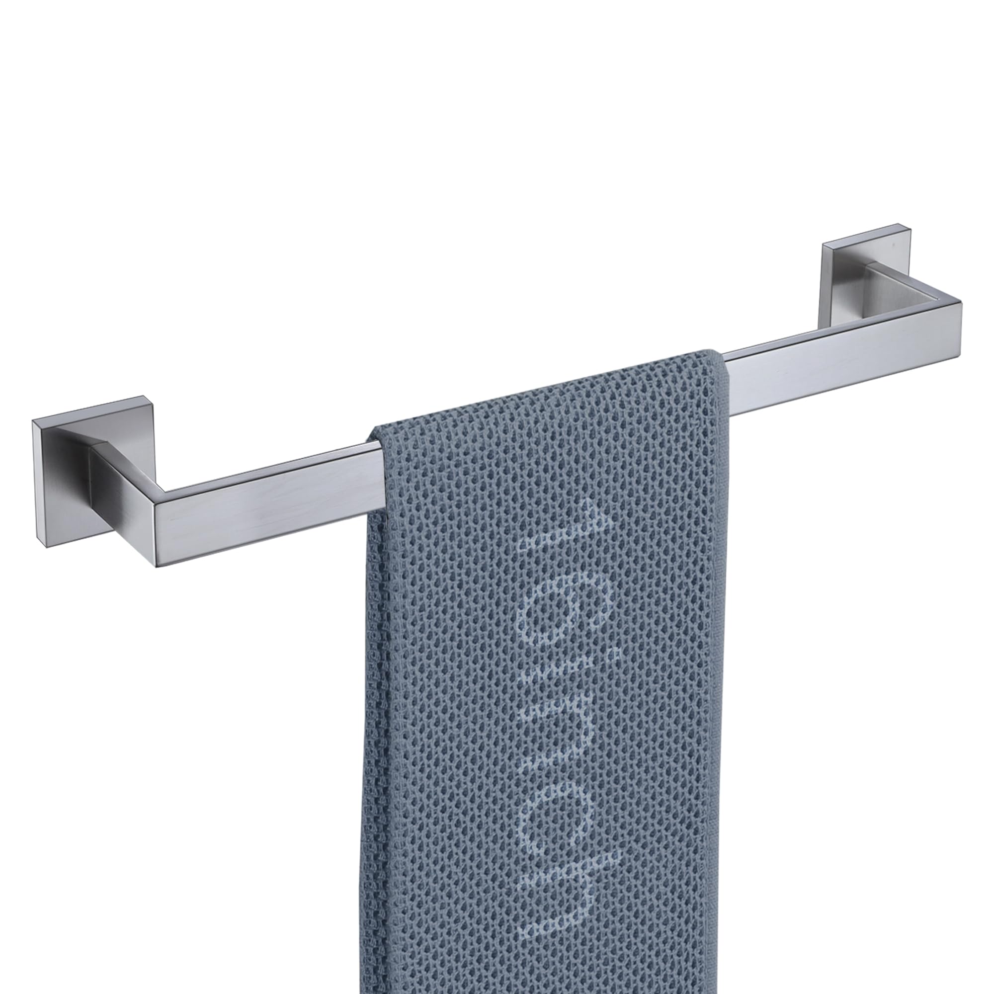 LANC 2 Pack Bath Towel Bars, Matte Black 24-Inch Bathroom Towel Rail Square Towel Racks Kitchen Towel Holders, Stainless Steel Wall Mount Towel Hanger Towel Rods,A8804-6MB