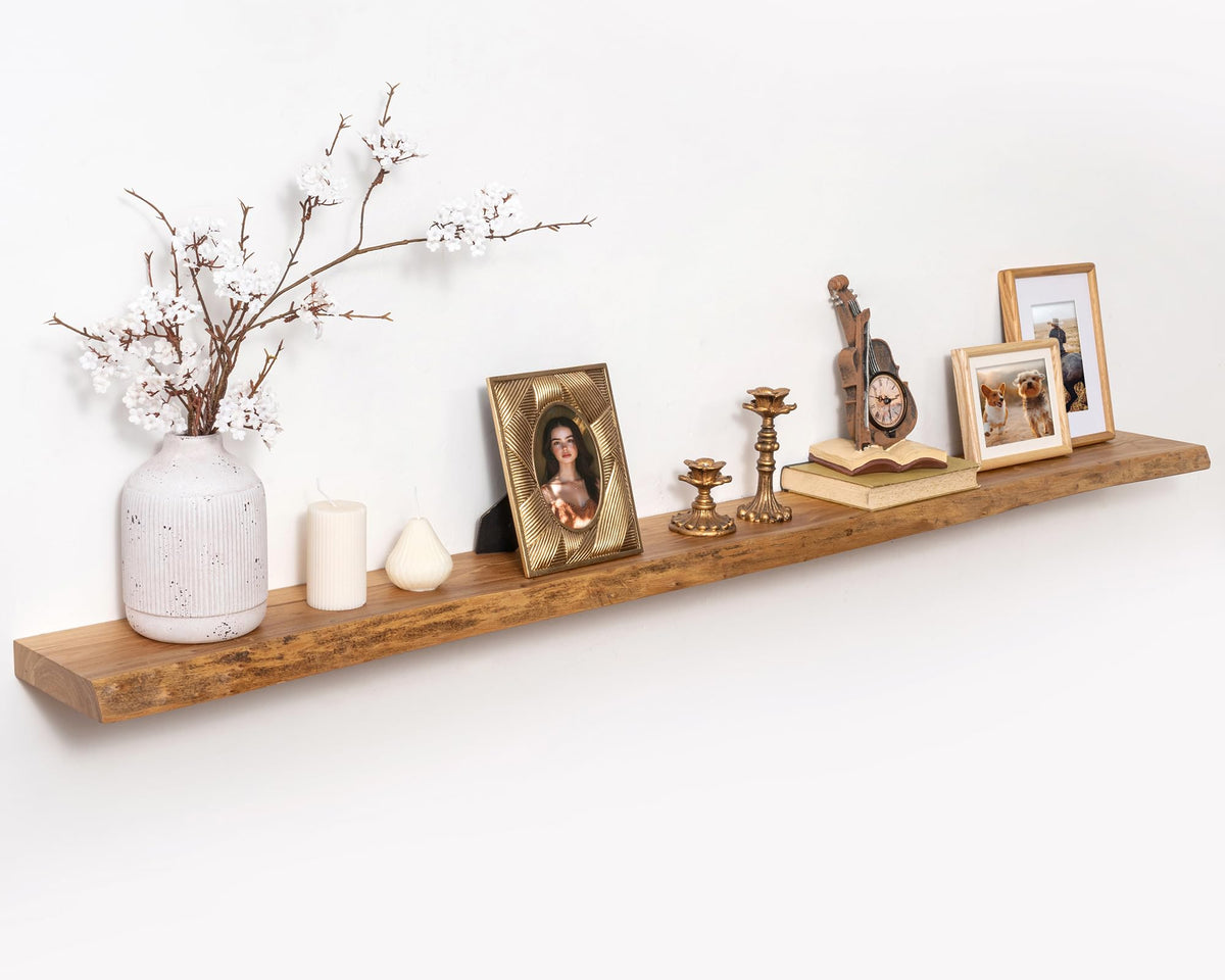 Marsmiles 48in Solid Wood Floating Shelves for Wall, 1Pack|Walnut