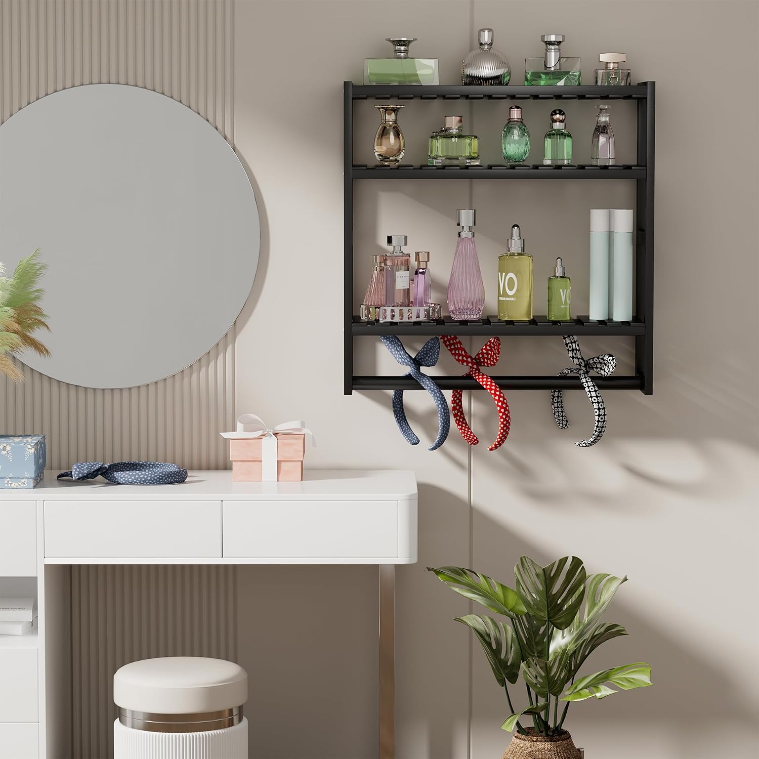 PPN 100% Bamboo Towel Rack Bathroom Storage Shelves Over Toilet Towel Bar