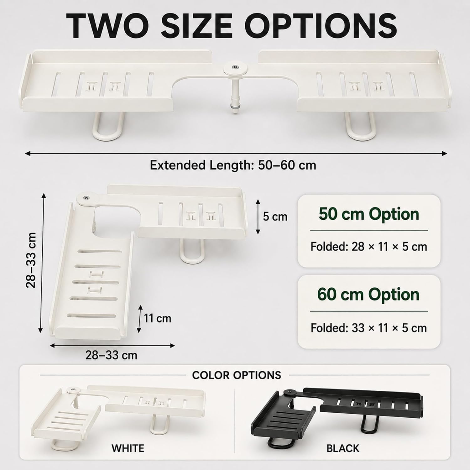 Foldable Over-the-Faucet Sink Organizer Shelf for Kitchen (2,Mix-S)