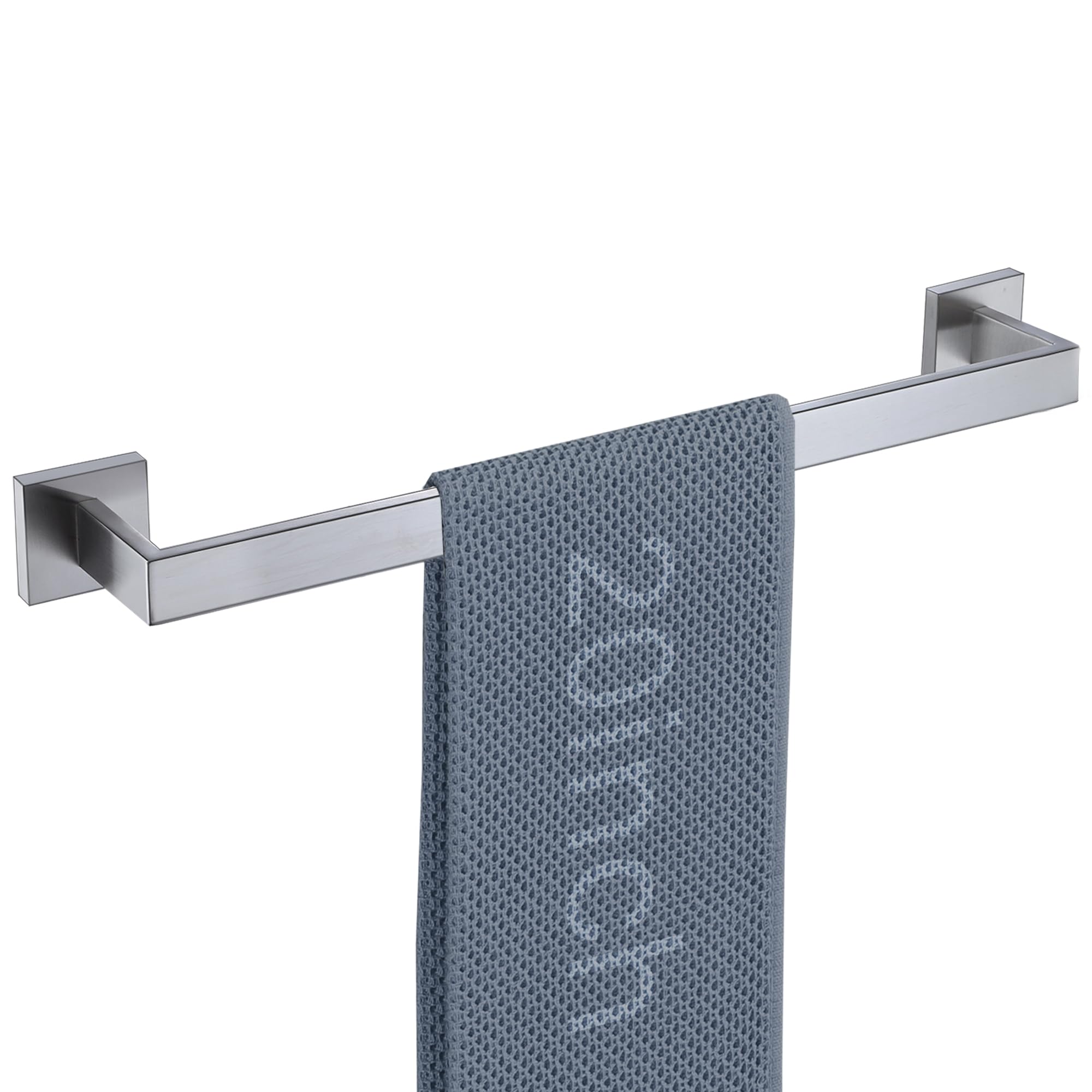 LANC 2 Pack Bath Towel Bars, Matte Black 24-Inch Bathroom Towel Rail Square Towel Racks Kitchen Towel Holders, Stainless Steel Wall Mount Towel Hanger Towel Rods,A8804-6MB