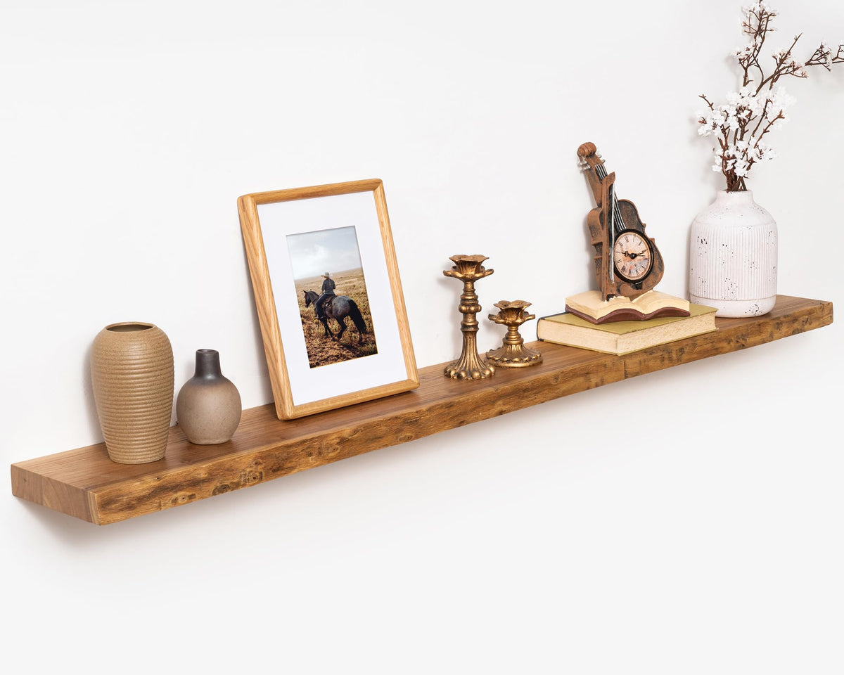 Marsmiles 48in Solid Wood Floating Shelves for Wall, 1Pack|Walnut