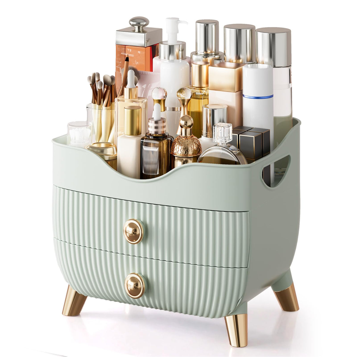 Makeup Organizer Countertop, Large Capacity Skincare Organizer for Vanity