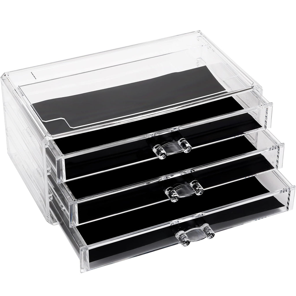Sea Team Stackable Clear Acrylic 16-Slot Lipstick Organizer for Vanity