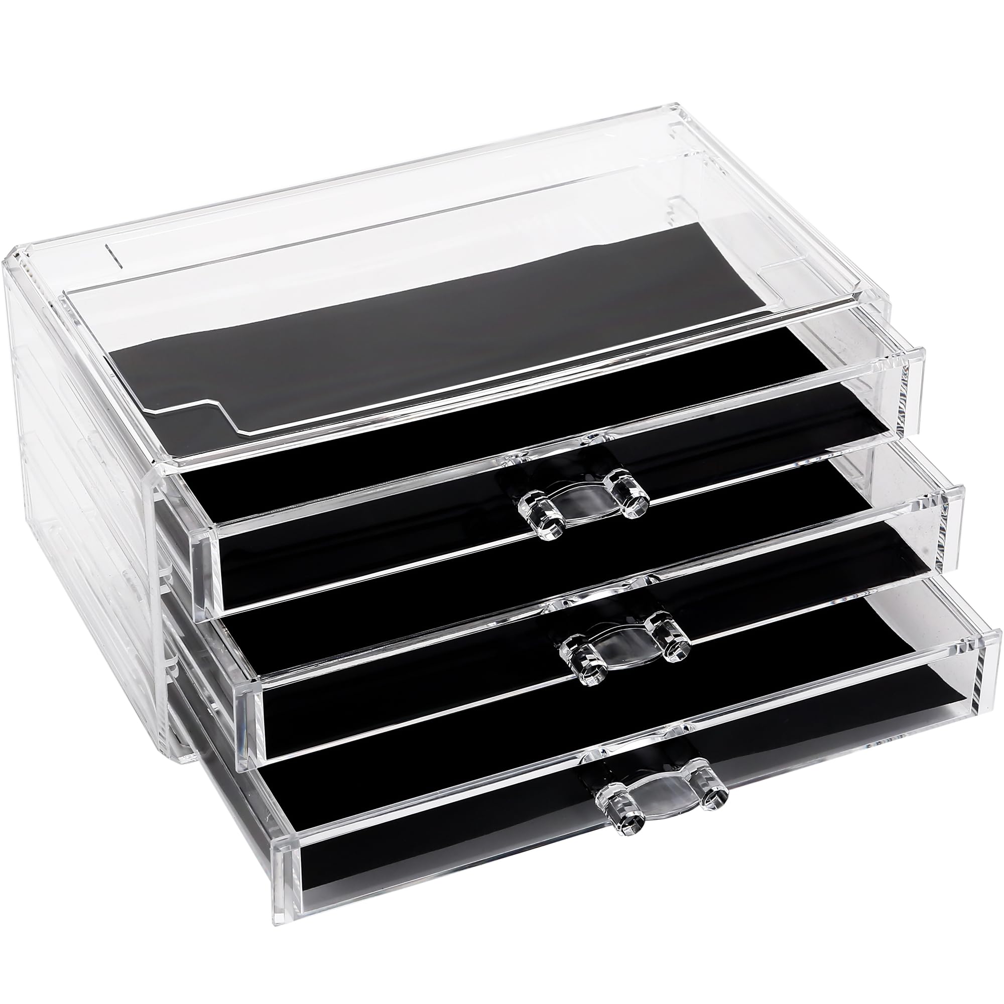 Sea Team Stackable Clear Acrylic 16-Slot Lipstick Organizer for Vanity