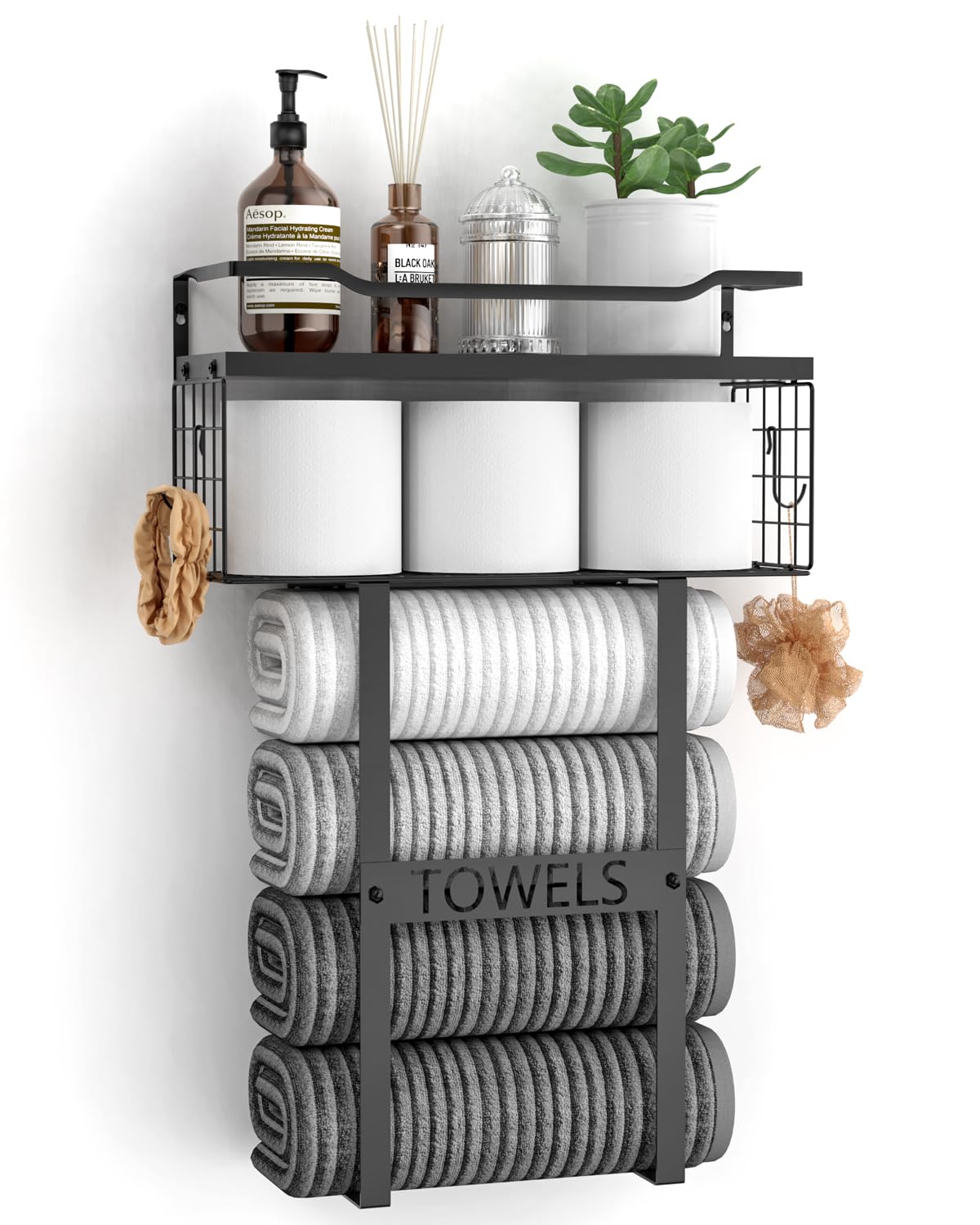 Aetyord Towel Racks for Bathroom Wall Mounted Towel Storage Organize