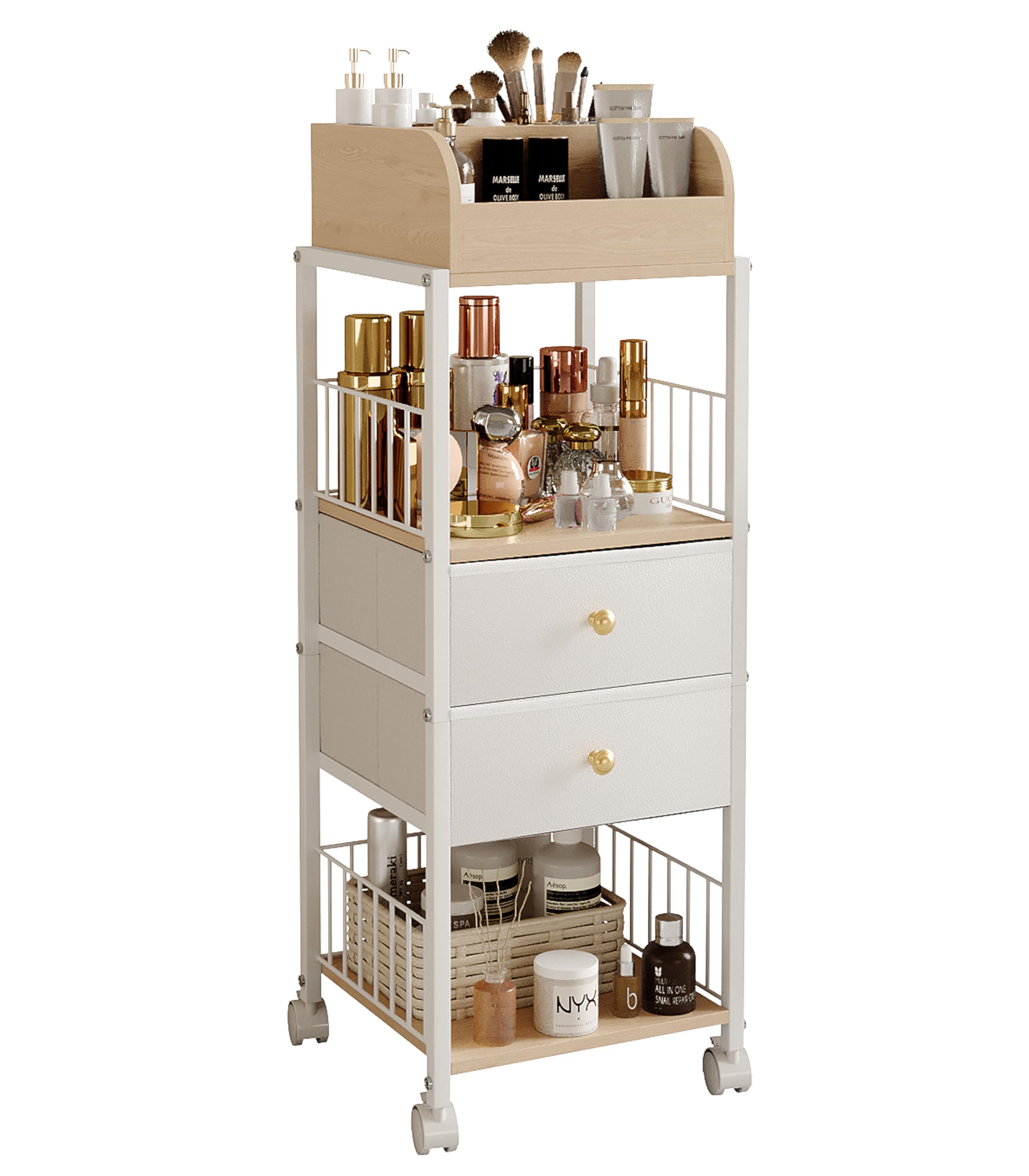 Makeup Organizer Storage Cart with Drawers Large Skincare organizers