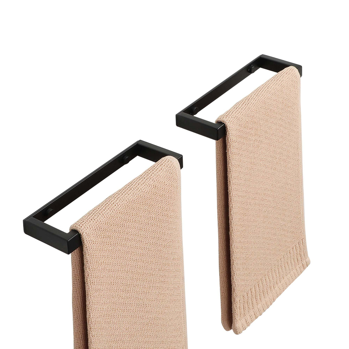 Alise 8 Inch Hand Towel Holder Black Towel Bar for Bathroom Wall Mounted