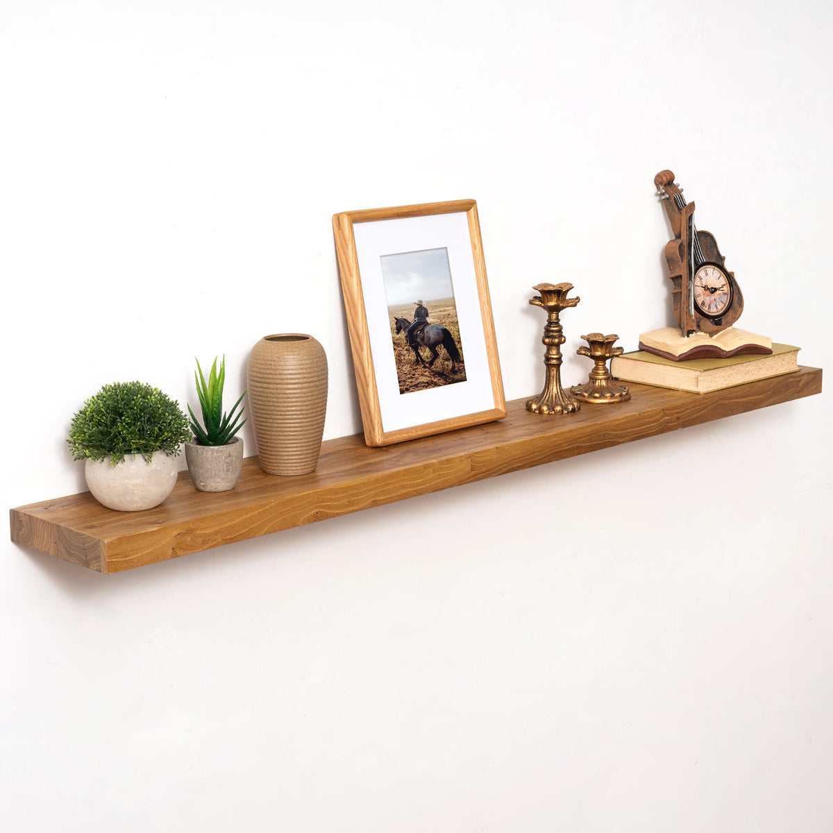 Marsmiles 48in Solid Wood Floating Shelves for Wall, 1Pack|Walnut