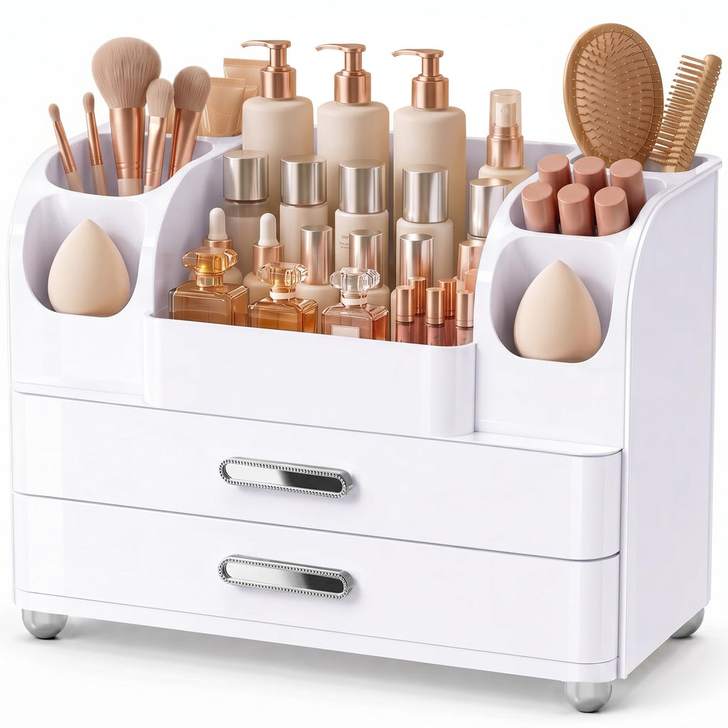 Large Makeup Organizer Countertop for Vanity Skincare Organizers