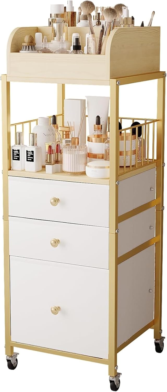 Makeup Organizer Cart with Drawers Make Up Organizers for Vanity