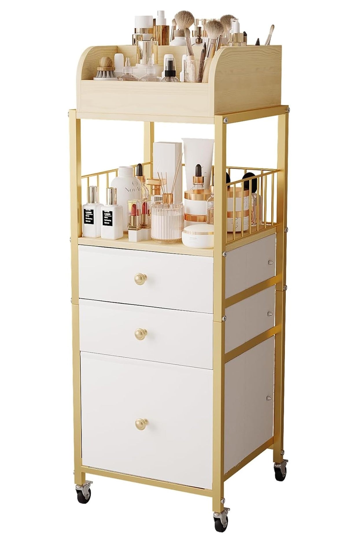 Makeup Organizer Cart with Drawers Make Up Organizers for Vanity