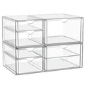 YFXCVSL 3-Pack Acrylic 15-Drawer Storage & Makeup Organizer for Desk